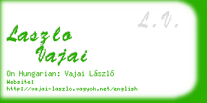 laszlo vajai business card